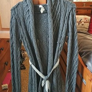 Long gray comfy sweater